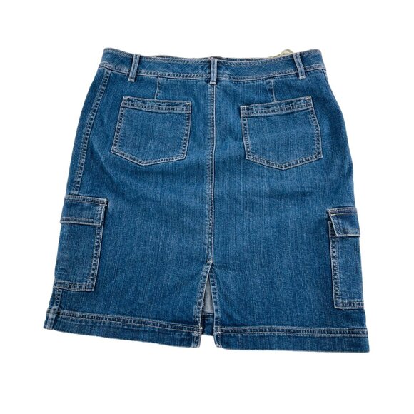 Jones‎ New York Sport Stretch Denim Cargo Skirt Size 8 Y2k - Picture 5 of 5